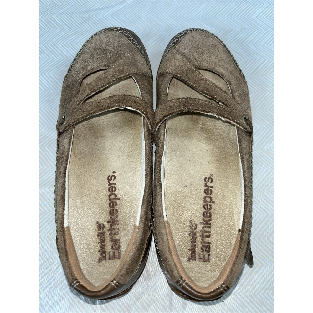 Timberland Earthkeepers Women's 7 Brown Suede Slip On Cushioned Loafers Casual - Picture 5 of 16